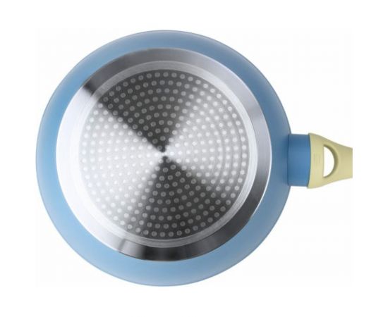 Сковорода Lara SANTORINI WOK 24 см, 2.1 л Granit, индукционное дно, крышка, ручка soft touch LR01-12-24 – изображение 6