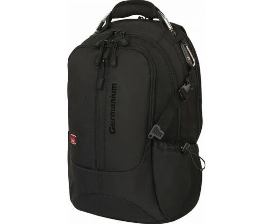 Универсальный рюкзак GERMANIUM S-01 с отделением для ноутбука, влагостойкий, черный, 226947 