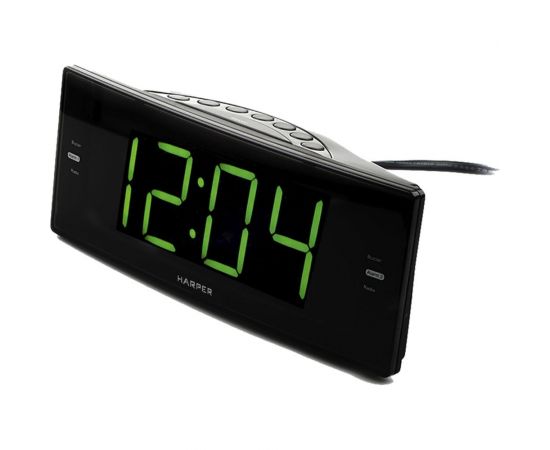 Радиобудильник HARPER HCLK-2044 green led H00001163 