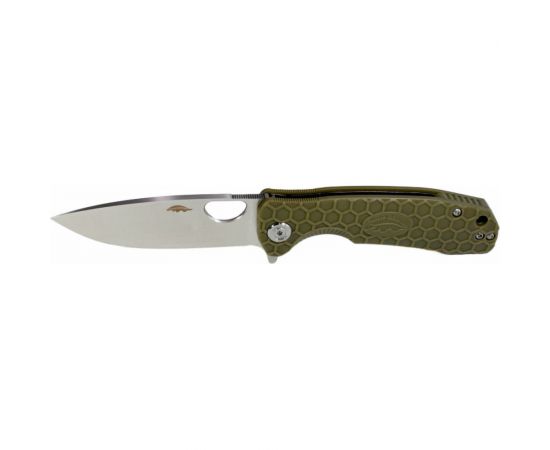Нож Honey Badger Flipper D2 L с зелёной рукоятью HB1007 