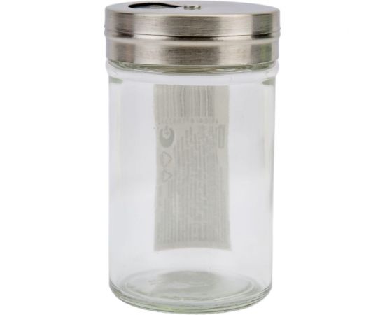 Солонка-перечница Mallony SPEZIA 90 мл, с регулируемой крышкой, стекло, нержавеющая сталь 009365 