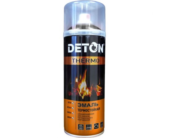 Эмаль Deton термостойкая, синий, аэрозоль 520 мл DTN-A70782 