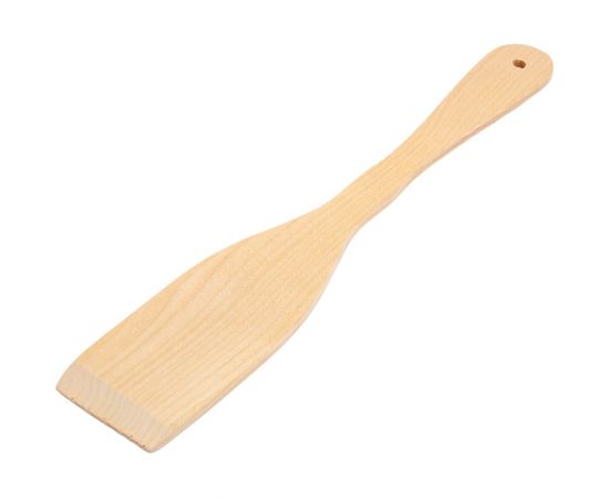 Деревянная фигурная лопатка для тефлоновой посуды Mallony бук, 28.5 см 106739 