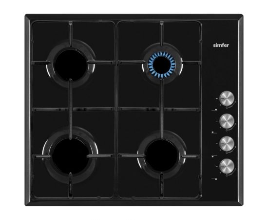 Газовая варочная панель SImfer эмалированные решетки, автоподжиг H60Q40B470 