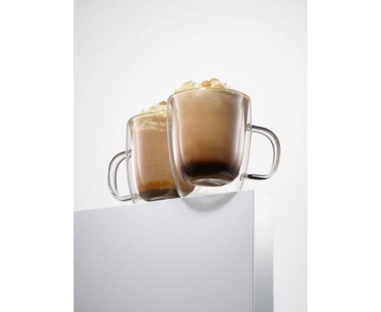 Набор стеклянных кружек с двойными стенками, прозрачная чашка с двойным стеклом и двойным дном Limpid Side 2 шт., 350 мл Z0051 