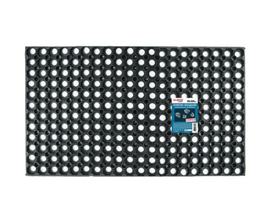 Грязесборный входной резиновый ячеистый коврик LAIMA EXPERT толщина 16 мм, 80x120 см 607812 
