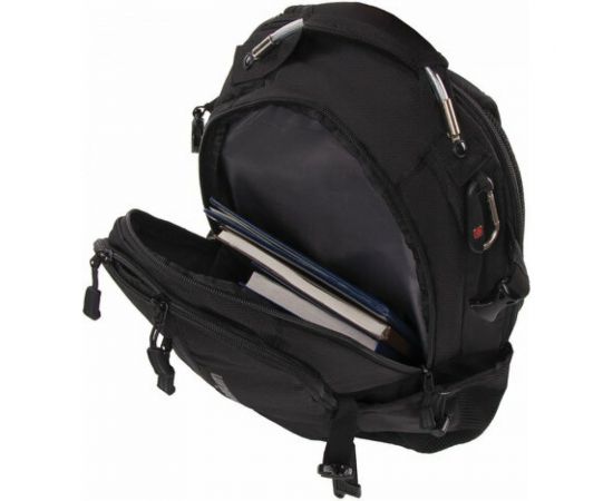 Универсальный рюкзак GERMANIUM S-01 с отделением для ноутбука, влагостойкий, черный, 226947 – изображение 12