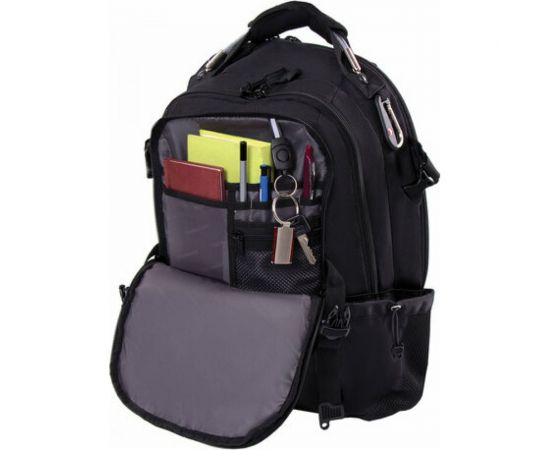 Универсальный рюкзак GERMANIUM S-01 с отделением для ноутбука, влагостойкий, черный, 226947 – изображение 13