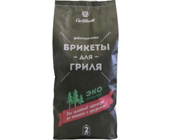 Древесноугольные брикеты Grillkoff 2 кг 4 – изображение 2