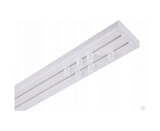 Двухрядный потолочный карниз Magellan Эконом ПВХ 5 см, 3.0 м УТ000065014 – изображение 2