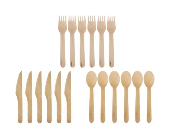 Набор столовых приборов из дерева GRIFON на 6 персон 105-315 – изображение 2