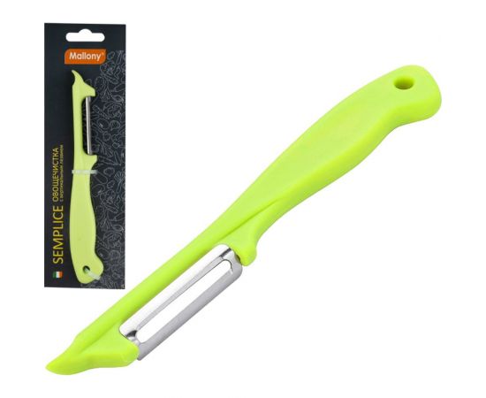 Овощечистка Mallony SEMPLICE 18х2х1 см, с вертикальным лезвием, пластиковая ручка 008416 – изображение 2