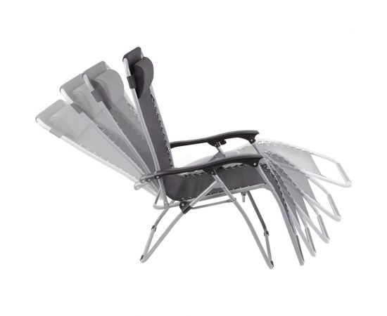 Кресло-шезлонг (черный) GOGARDEN FIESTA 50306 – изображение 2