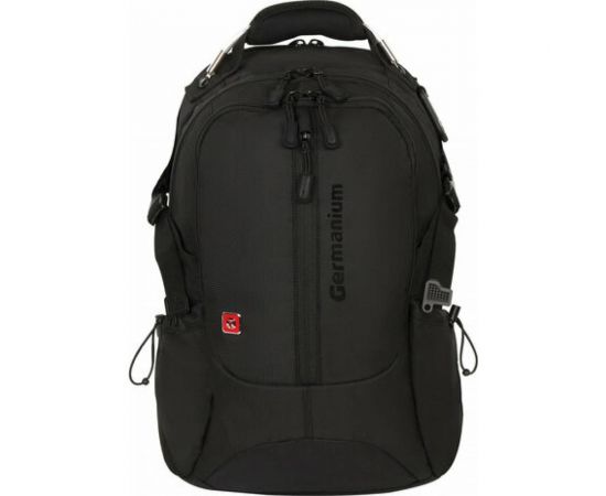 Универсальный рюкзак GERMANIUM S-01 с отделением для ноутбука, влагостойкий, черный, 226947 – изображение 2