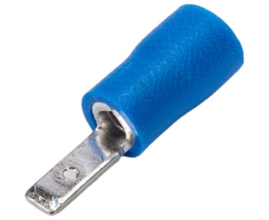 Плоская изолированная клемма REXANT, штекер 2.8 мм, 1.5-2.5 кв.мм, синяя, 100 шт 08-0331 – изображение 2
