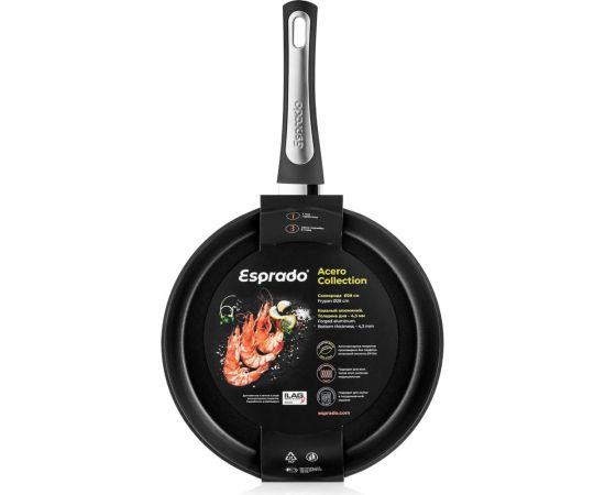 Cковорода Esprado Acero 28x5.5, алюминий, антипригарное покрытие, индукция ACET28SE103 – изображение 2