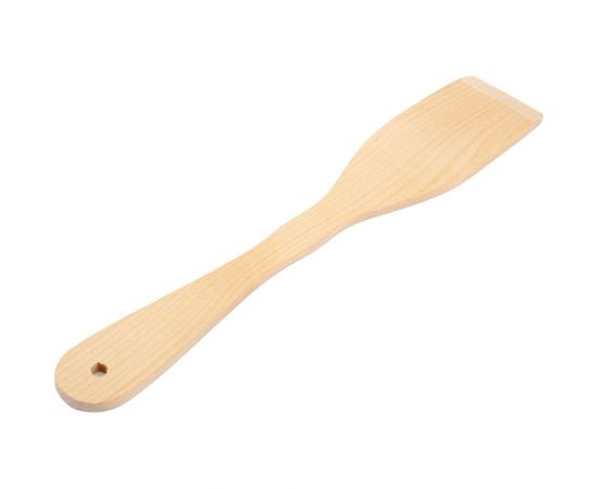 Деревянная фигурная лопатка для тефлоновой посуды Mallony бук, 28.5 см 106739 – изображение 2