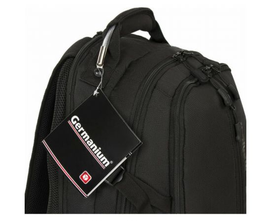 Универсальный рюкзак GERMANIUM S-01 с отделением для ноутбука, влагостойкий, черный, 226947 – изображение 25