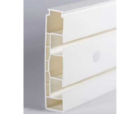 Двухрядный потолочный карниз Magellan Эконом ПВХ 5 см, 3.0 м УТ000065014 – изображение 3