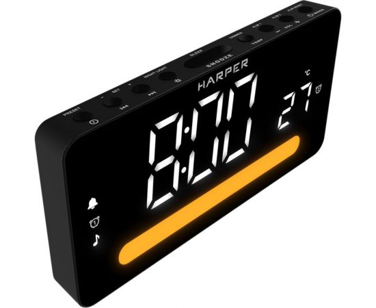 Часы-радио Harper HCLK-5030 black H00003325 – изображение 3