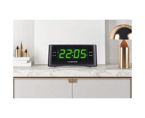 Радиобудильник HARPER HCLK-1006 green led H00002208 – изображение 3