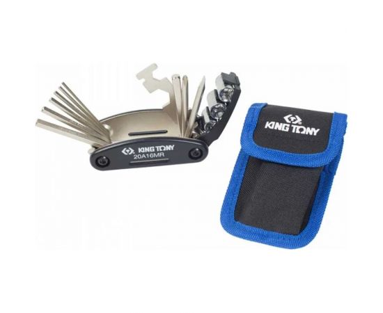Мультитул для ремонта велосипеда (16 предметов) KING TONY 20A16MR – изображение 3