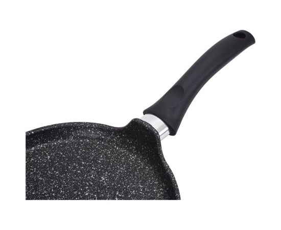 Блинная сковорода Kukmara 220мм, с ручкой, АП, темный мрамор сбмт222а – изображение 4