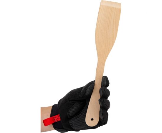 Деревянная фигурная лопатка для тефлоновой посуды Mallony бук, 28.5 см 106739 – изображение 4