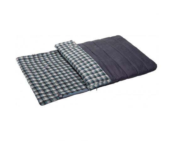 Двухместный спальный мешок с фланелью Jungle Camp Fargo Double серый 70959 – изображение 4