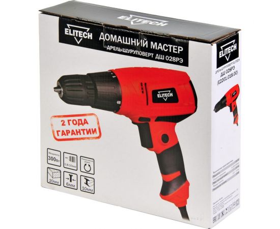Шуруповерт Elitech домашний мастер дш 028рэ 202416 – изображение 4