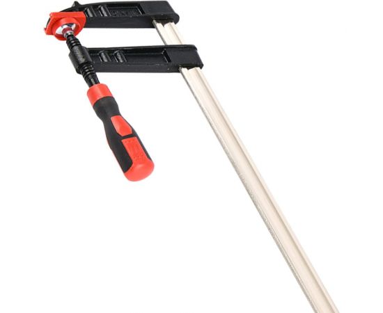 Столярная F-образная струбцина DELI dl111280z усиленная, 800x120 мм, максимальное усилие зажима 3500 Н, резьба 16 мм, штанга 8 мм 112052 – изображение 5