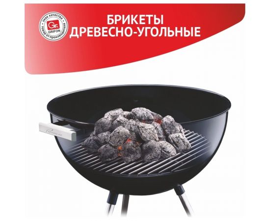 Древесноугольные брикеты GRIFON 2 кг, в бумажном пакете 650-041/1 – изображение 5