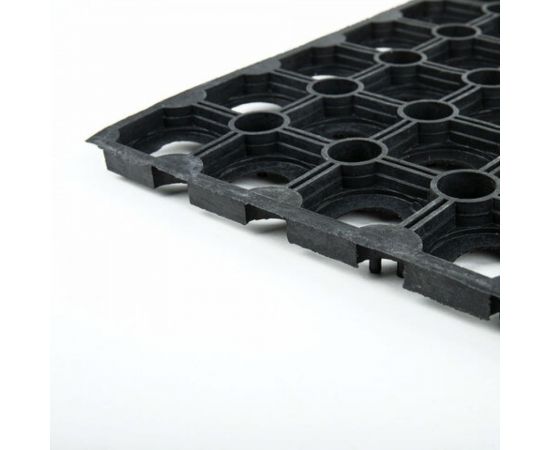 Грязесборный входной резиновый ячеистый коврик LAIMA EXPERT толщина 16 мм, 80x120 см 607812 – изображение 5