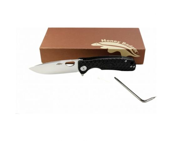 Нож Honey Badger Flipper D2 L с черной рукоятью HB1008 – изображение 6