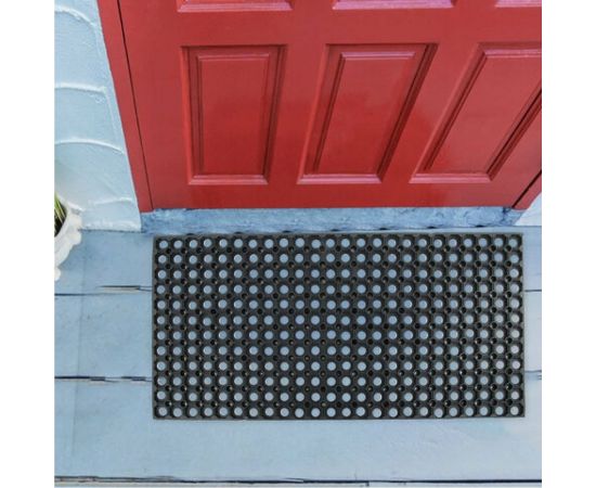 Грязесборный входной резиновый ячеистый коврик LAIMA EXPERT толщина 16 мм, 50x100 см 607811 – изображение 8