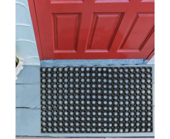 Грязесборный входной резиновый ячеистый коврик LAIMA EXPERT толщина 16 мм, 80x120 см 607812 – изображение 8