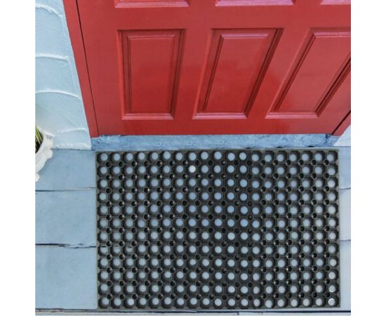 Грязесборный входной резиновый ячеистый коврик LAIMA EXPERT толщина 16 мм, 100x150 см 607814 – изображение 8