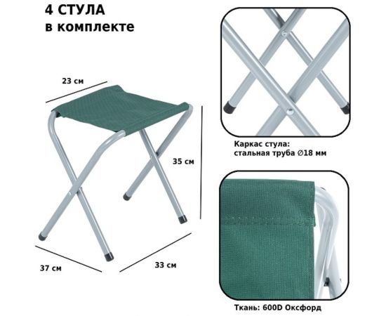 Набор мебели для пикника Green glade зеленый M790-3 – изображение 10