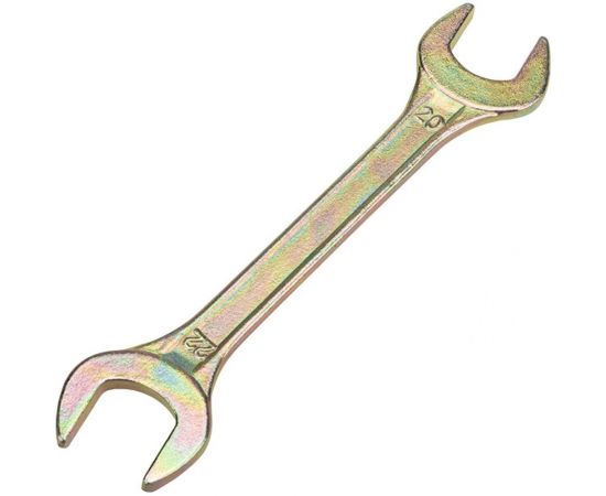 Гаечный рожковый ключ желтый цинк REXANT 20х22 мм 12-5832-2 