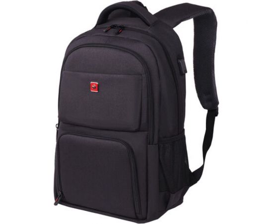 Универсальный рюкзак Germanium Upgrade Up-4 Usb-порт, 2 отделения, отделение для ноутбука, черный, 47x31x19 см 271668 
