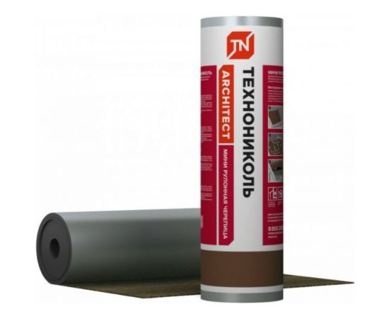 Черепица рулонная мини (5х0.5 м; коричневая) Технониколь TN572852 
