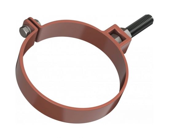 Универсальный хомут трубы Технониколь (ПВХ; длина 180 мм; красный; 1 шт) TN519657 