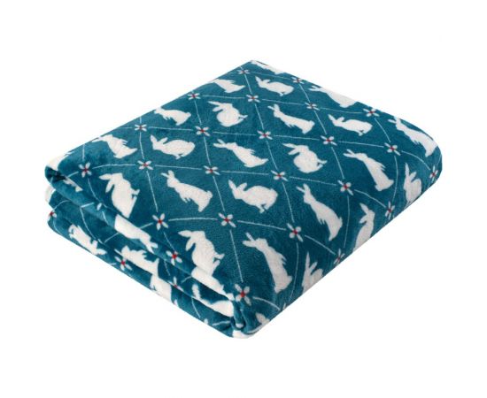 Покрывало-плед Guten Morgen Велсофт, Кроличий Рай, 200x220 см ПФ-КрР-200-220 