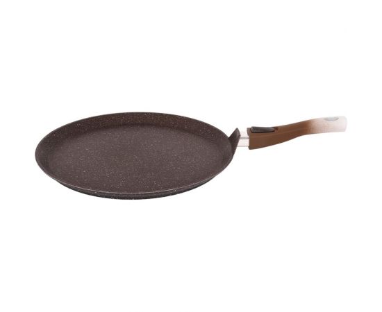 Сковорода-лавашница Kukmara 350 мм, со съемной ручкой, АП, кофейный мрамор слмк352а 