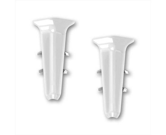 Внутренний угол для плинтуса DECONIKA 70 мм, 001-G Белый глянец Д-П70-В-Ф2 001-0 БЕЛ-Г 