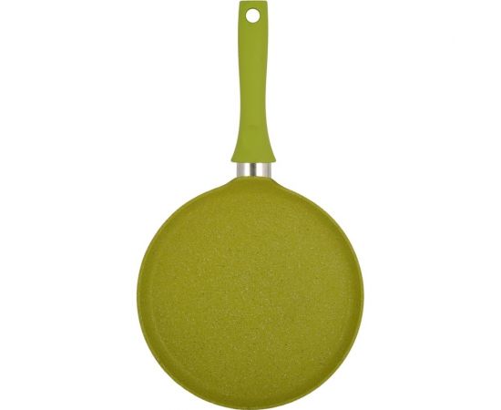 Блинная сковорода Kukmara Trendy style Lime 220 мм, с ручкой, антипригарное покрытие сб220tsl 