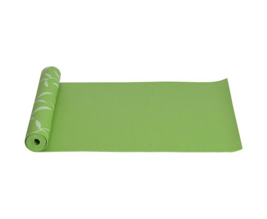 Коврик для йоги Iron People IR97502/1 зеленый, листья 2007000045510 