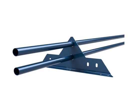 Трубчатый оцинкованный снегозадержатель на крышу для металлочерепицы, профнастила KROVZAVOD Ral 5005 сигнальный синий, 25x1.5 мм, 1000 мм (комплект на 3 м/3 шт. по 1 м) 3769284 