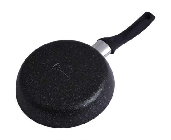 Сковорода Kukmara 180/40мм, с ручкой, АП, темный мрамор смт18401а – изображение 2