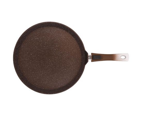 Сковорода-лавашница Kukmara 350 мм, со съемной ручкой, АП, кофейный мрамор слмк352а – изображение 5